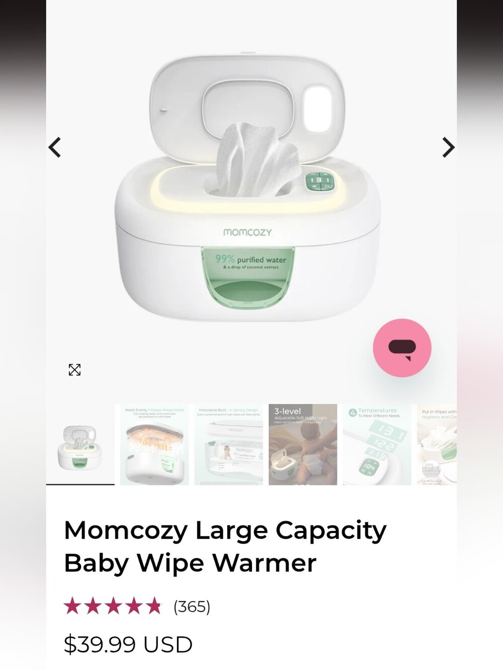 Momcozy Baby Wipe Warmer